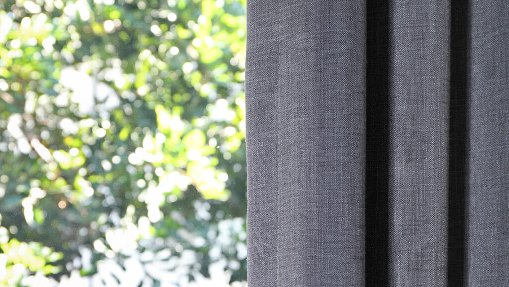 Close up of curtains texture fabric