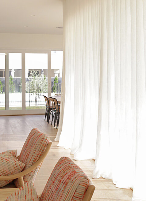 Linen sheer curtains Brisbane - Ascot home